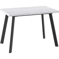 Кухонный стол Мамадома Borg-110 раздвижной 110-142х70 (серый сланец/черный)