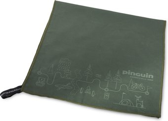 Полотенце Pinguin Micro Towel L (grey map)