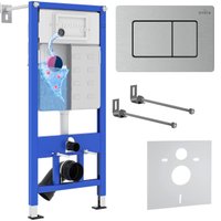 Инсталляция для унитаза Roxen StounFix Dual Fresh 968406 (c аромадозатором) с кнопкой (сатин)