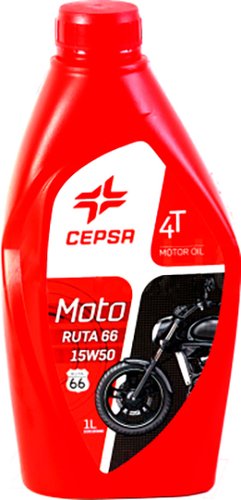 Моторное масло CEPSA Moto 4T Ruta 66 15W-50 1л