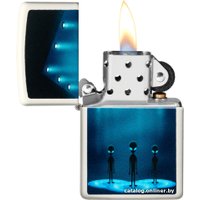 Зажигалка Zippo Classic Glow In The Dark Aliens Design 49487