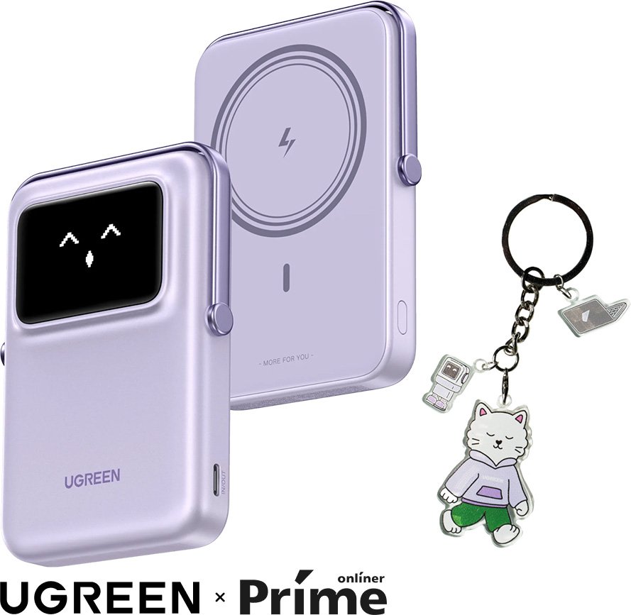 

Внешний аккумулятор Ugreen PB572 10000mAh (фиолетовый) + брендированный брелок Ugreen