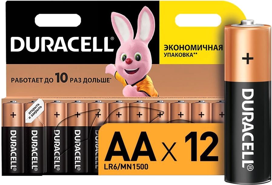 Батарейка DURACELL AA 12 шт. LR6/MN1500