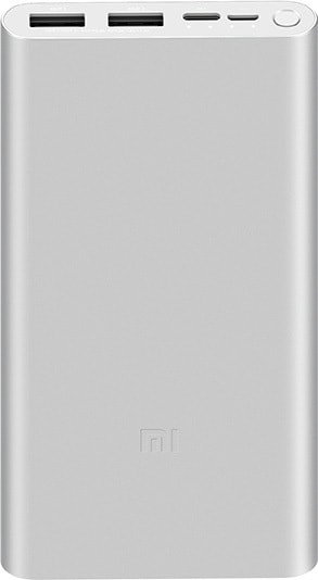 

Внешний аккумулятор Xiaomi Mi Power Bank 3 PLM13ZM 10000mAh (серебристый)