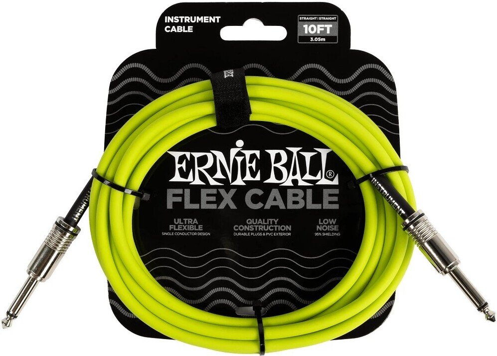 

Гитарный кабель Ernie Ball P06414 6.3 мм - 6.3 мм (3 м, неоновый желтый)