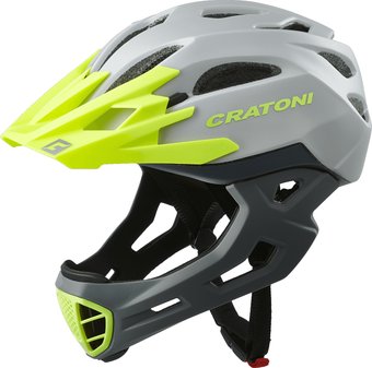 Cratoni C-Maniac Full Face (р. 54-58, grey/lime matt)