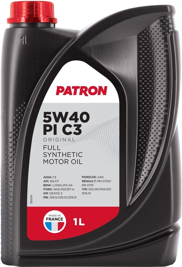 

Моторное масло Patron 5W-40 PI C3 1л