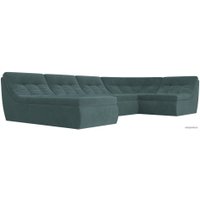 П-образный диван Лига диванов Холидей 101847 (бирюзовый)