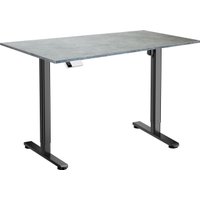 Стол для работы стоя ErgoSmart Electric Desk Slim 1200х650х18 мм (бетон чикаго светло-серый/черный)