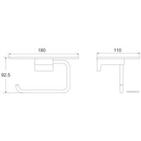 Держатель для туалетной бумаги Rose RG1805C