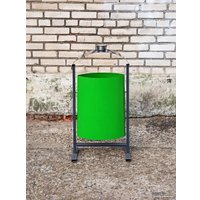 Уличная урна BZT DumH02 (зеленый, c пепельницей)