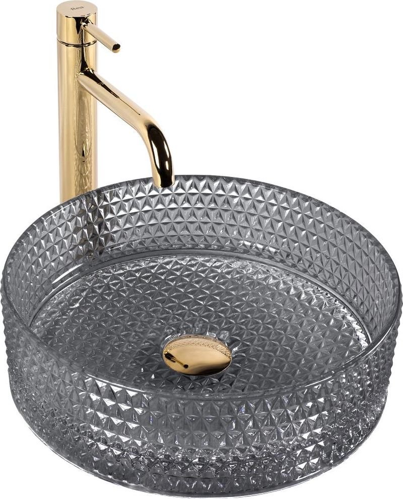 Умывальник Rea Cristal Black REAU9671