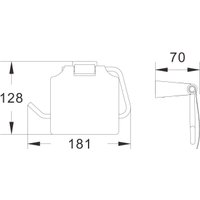 Держатель для туалетной бумаги Shevanik SG5705H