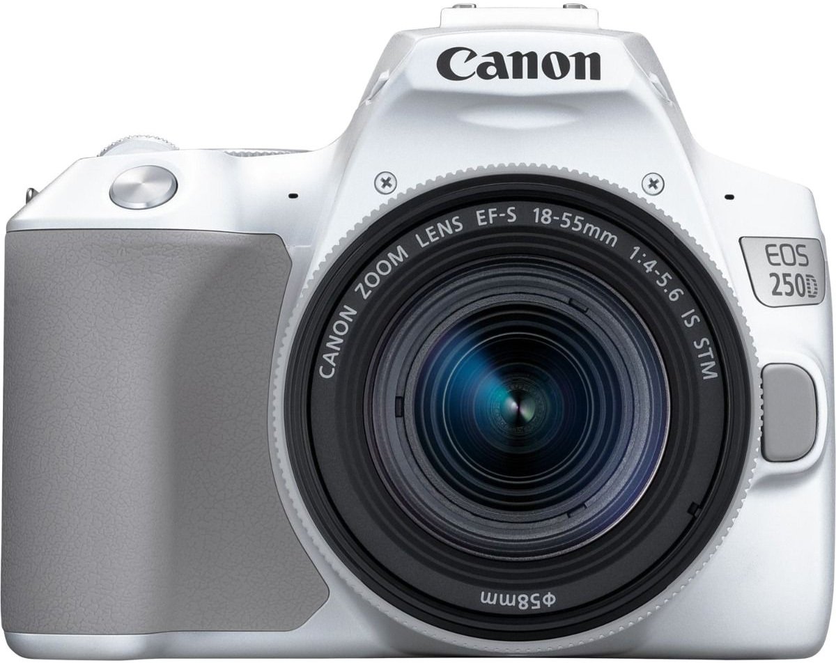 

Зеркальный фотоаппарат Canon EOS 250D Kit 18-55 IS STM (белый)