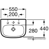 Умывальник Roca Debba 55x44 [32799500Y]