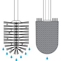 Ершик для унитаза Idea Делит М5028 (белый)