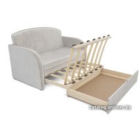 Диван Мебель-АРС Малютка (бархат бежевый Star Velvet 6 Light Beige)