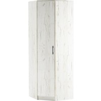 Шкаф распашной Памир Беатрис угловой (крафт белый/антрацит)