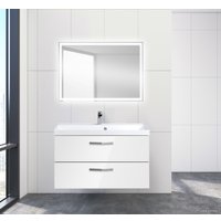  BelBagno Тумба под умывальник Aurora-900-2C-SO-BL (bianco lucido)