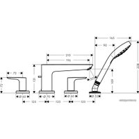 Смеситель Hansgrohe Talis E 71748670