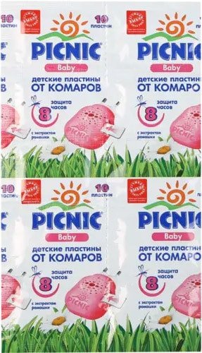 

Пластина от насекомых Picnic Baby 10 шт