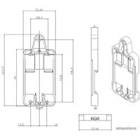 Аксессуар Sonoff Крепление для установки реле на DIN рейку DR DIN Rail Tray