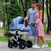 Универсальная коляска Siger Marco (2 в 1, бежевый/темно-коричневый)