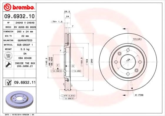 

Brembo 09693210
