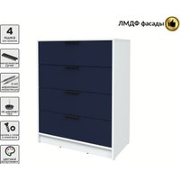 Комод Интерлиния Концепт КТ-К80 Глосс (белый платинум/индиго)