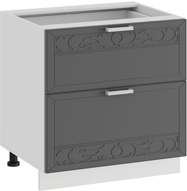 

Шкаф напольный Трия Долорес 1Н6Я2 (белый/титан)