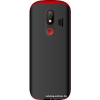 Кнопочный телефон TeXet TM-B409 (1800 мАч, microUSB, черный/красный)
