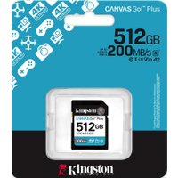 Карта памяти Kingston Canvas Go! Plus SDXC 512GB SDG4/512GB