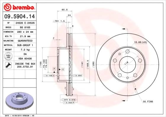 

Brembo 09590414