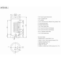 Бойлер косвенного нагрева Viena WTD 100 в Борисове