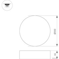 Светильник-тарелка Arlight SP-RONDO-R350-30W (WH) 34809