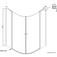 Душевой уголок Ambassador Set 13011101-ST16