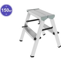 Лестница-стремянка Новая высота алюминиевая двухсторонняя 2x2 (1120202)