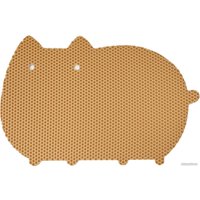 Коврик под миску Alicosta ЭВА 600x400 кот (соты/бежевый)