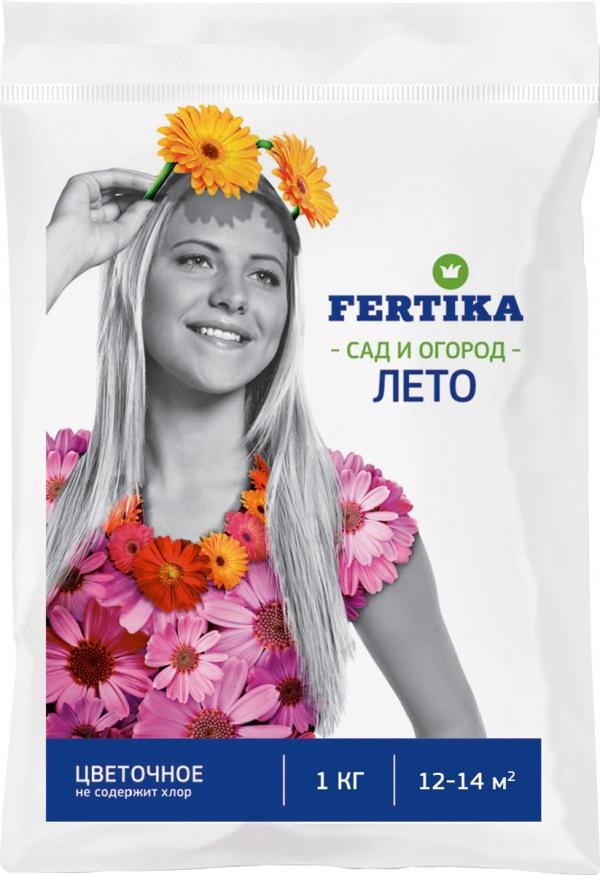 

Удобрение Fertika Цветочное NPK 17,7:9,4:11,2+микро лето 1 кг