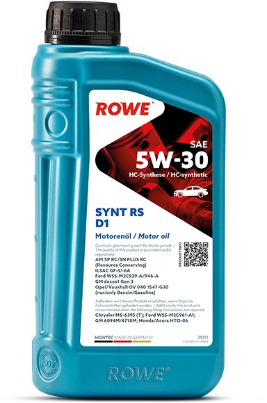 

Моторное масло ROWE Hightec Synt RS D1 5W-30 1л