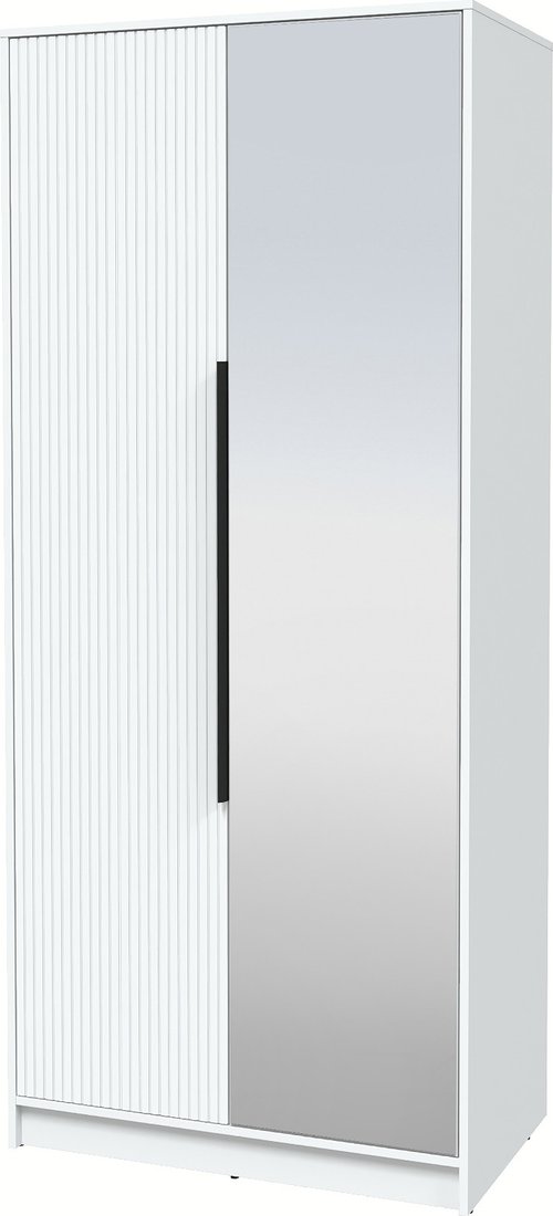 

Шкаф распашной Интерлиния Концепт Лайн КТ-Ш2з (белый платинум/белый)