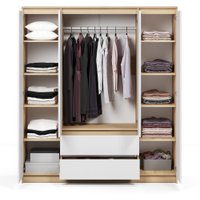 Шкаф распашной Soma ШК-4 (дуб сонома/белый)