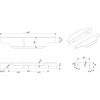 Ручка мебельная Boyard Tera 2.0 RT811SC.1/384/450
