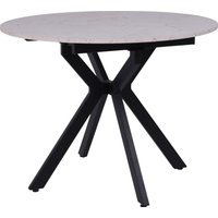 Кухонный стол Lepremo AV 1106 МДФ раздвижной D1000-1350x750 (Азул Оникс/черный)