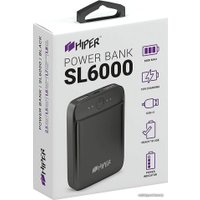 Внешний аккумулятор Hiper SL6000 (черный)