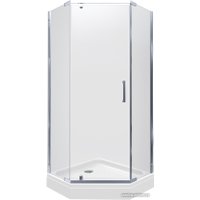 Душевой уголок Triton Дека-Блэк 90x90 (хром, с поддоном)