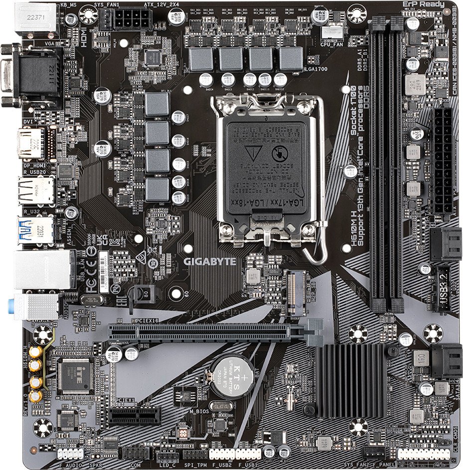 

Материнская плата Gigabyte H610M H (rev. 1.0)