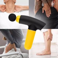 Перкуссионный массажер Kitfort KT-2967-3 (черный/желтый)