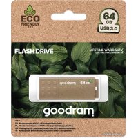 USB Flash GOODRAM UME3 Eco Friendly 64GB (коричневый)