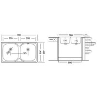 Кухонная мойка КромРус EC-189